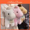 Cartoon Colorful Pony Plush Toy Hanging Keychain Animal Gift For Kids And Adults