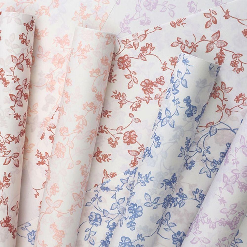 

10 шт. цветочная упаковочная бумага с цветочным узором водонепроницаемый упаковочный материал подарочная упаковка