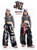 Girls' Jazzy Crop Long-Sleeve Top & Pants Set - Children's Street Dance Costume