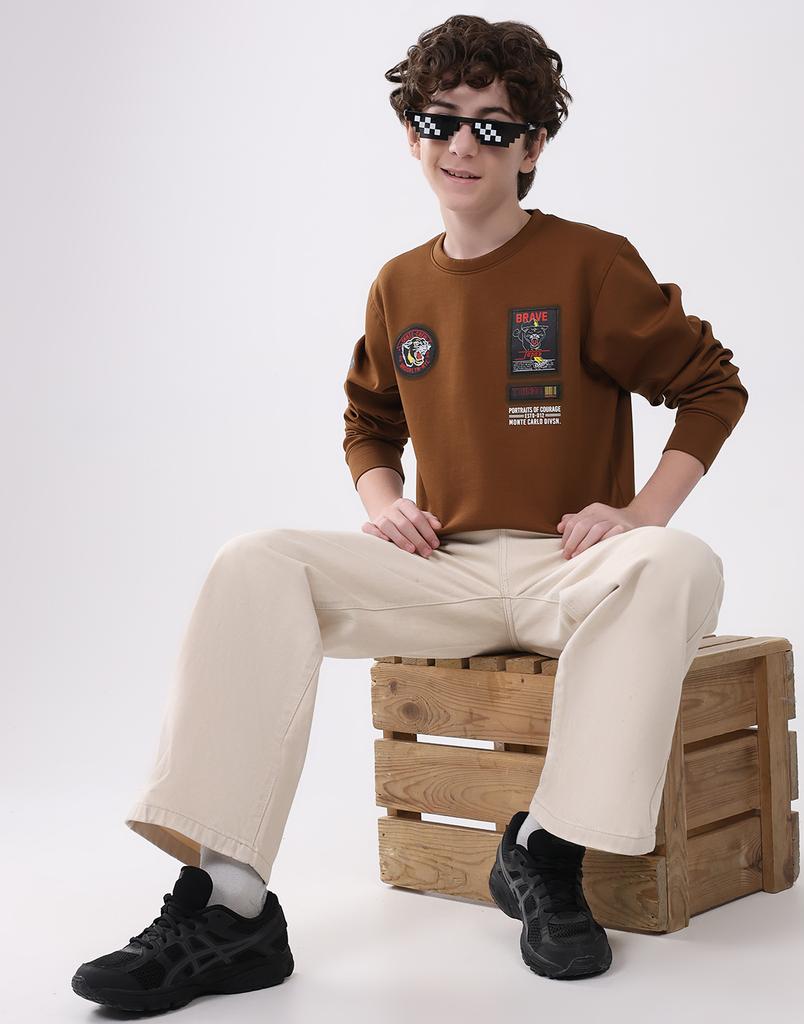 Monte Carlo Boys Round Neck Full Sleeve Sweatshirt