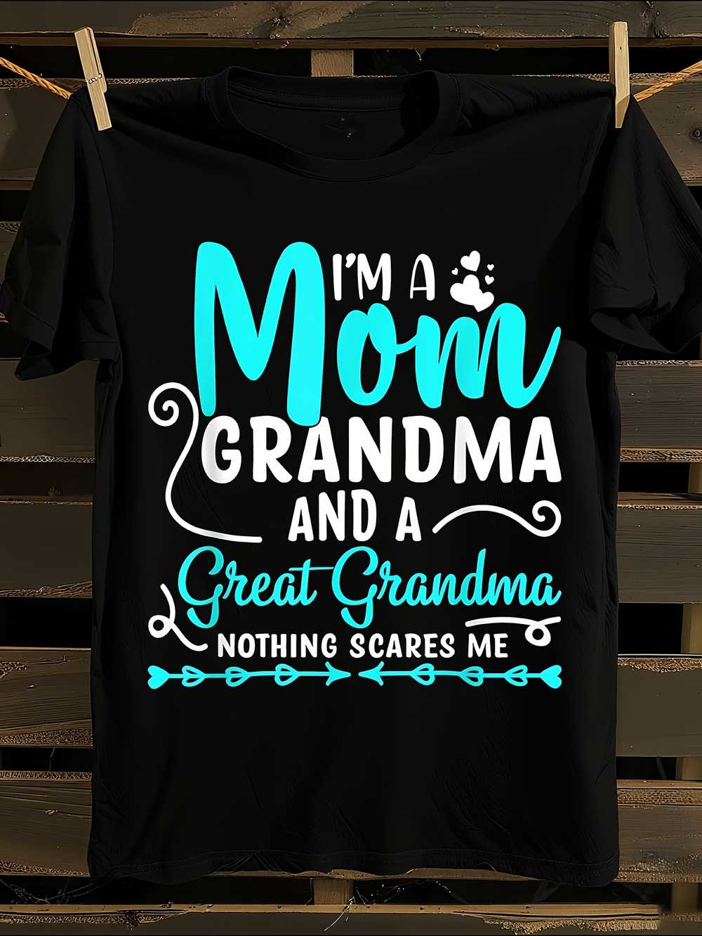 s &  s Turquoise  Mom Grandma Great Grandma  T-Shirt M