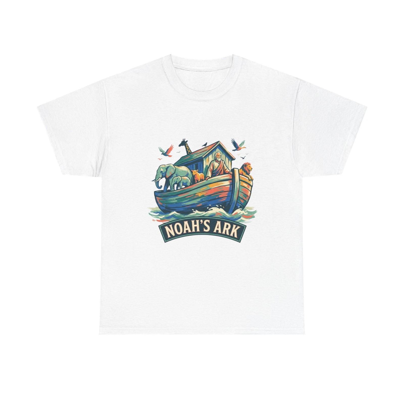 Noah s Ark Tee | Animal Ark Illustration, Biblical Theme M