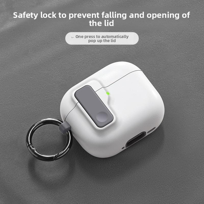 Applicable To AirPods 4th Generation Earphone Case Apple AirPodspro 2nd Generation Wireless Bluetooth Button Earphone Case Soft Case