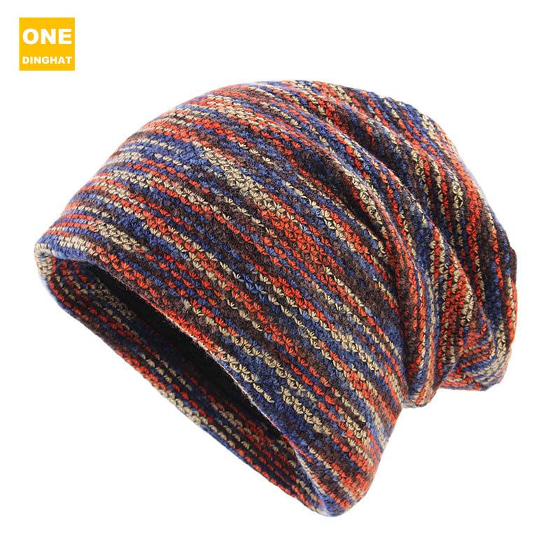Men'S And Women'S Winter Cotton Pullover Hats, Double-Layer Fleece Ear Caps, Stacking Long Hats Tm-123