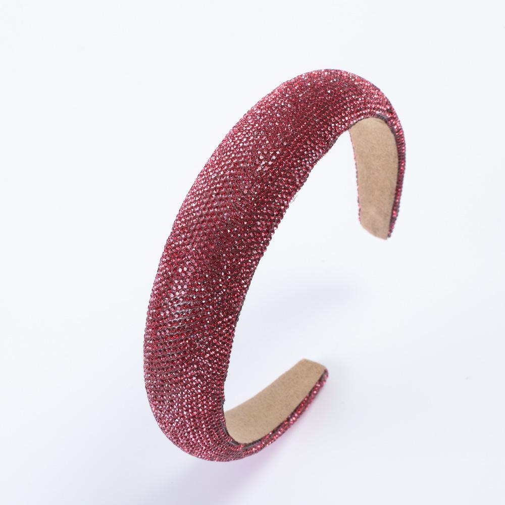 Full Of Diamonds, Super Glitter Temperament Headbands, Fashionable And Versatile, Colored Diamonds, Pressed Headbands, Simple Personality
