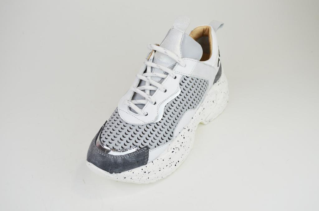 Phany 366414 39 Grey Leather Sneakers