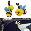 Happy Face Honey Bee Car Antenna Toppers Cartoon Car Antenna Decorations Car Bat Antenna Toppers