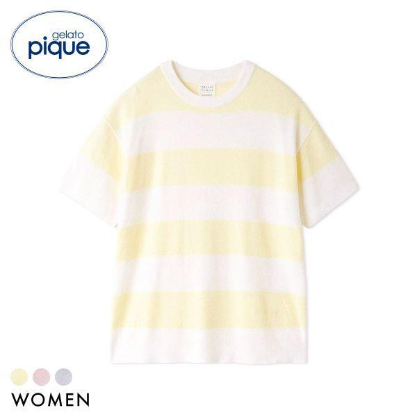 gelato pique ladies smoothy lite2 border pullover gelato pique room wear gelato pique