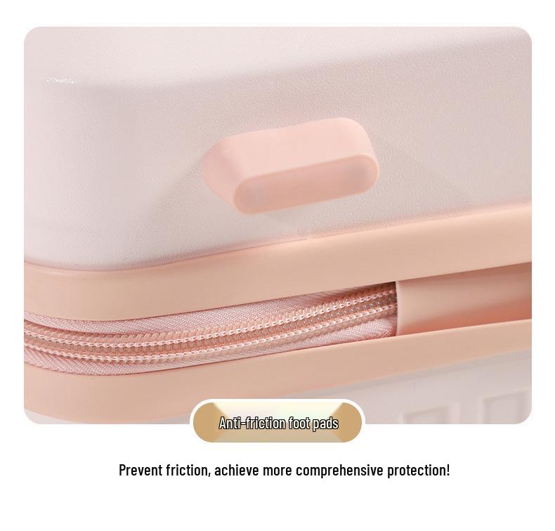 14" Portable Makeup Suitcase - Solid Color, Mini Storage, Event Souvenir, Small Boarding Password Case