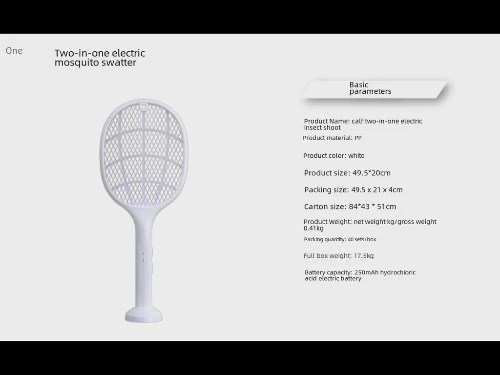Zanzariera Elettrica Ricaricabile USB 2-in-1 e Lampada Uccidi Zanzare