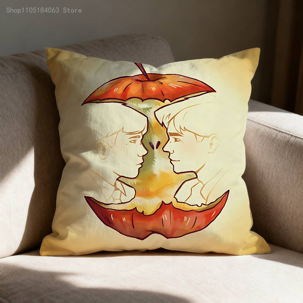 D-Dead P-Poets S-Society Pillow Case Print Polyester Fiber 40X40 cm Home Sofa Throw Cushion Cover Decoration