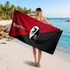 SC Freiburg Individuelles Strandtuch, Personalisierter Namens-Textdruck, Fußball-Logo Weiches Schnelltrocknendes Handtuch Urlaubsgeschenk