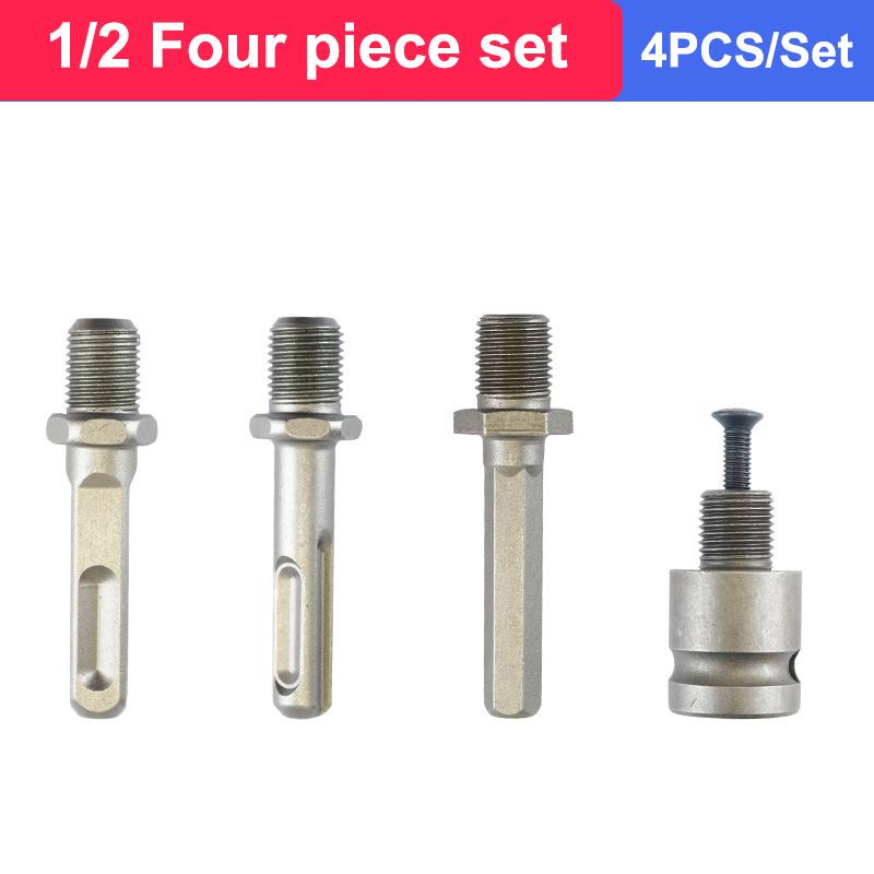 Bohrfutter Schnellwechseladapter 1/2 3/8 Gewinde Schlagschrauber Umbau Sds-Plus Sechskantaufnahme Vierkant Weiblicher Adapter
