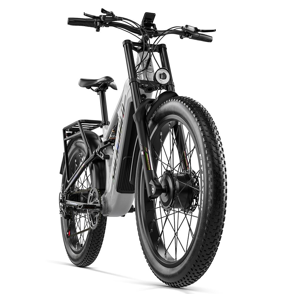 Shengmilo S600 Pro All-Terrain Electric Bicycle  48V25AH Battery 90KM Max Range 2*1000W Dual Motor 45KM/H Top Speed No ABE E-Bike