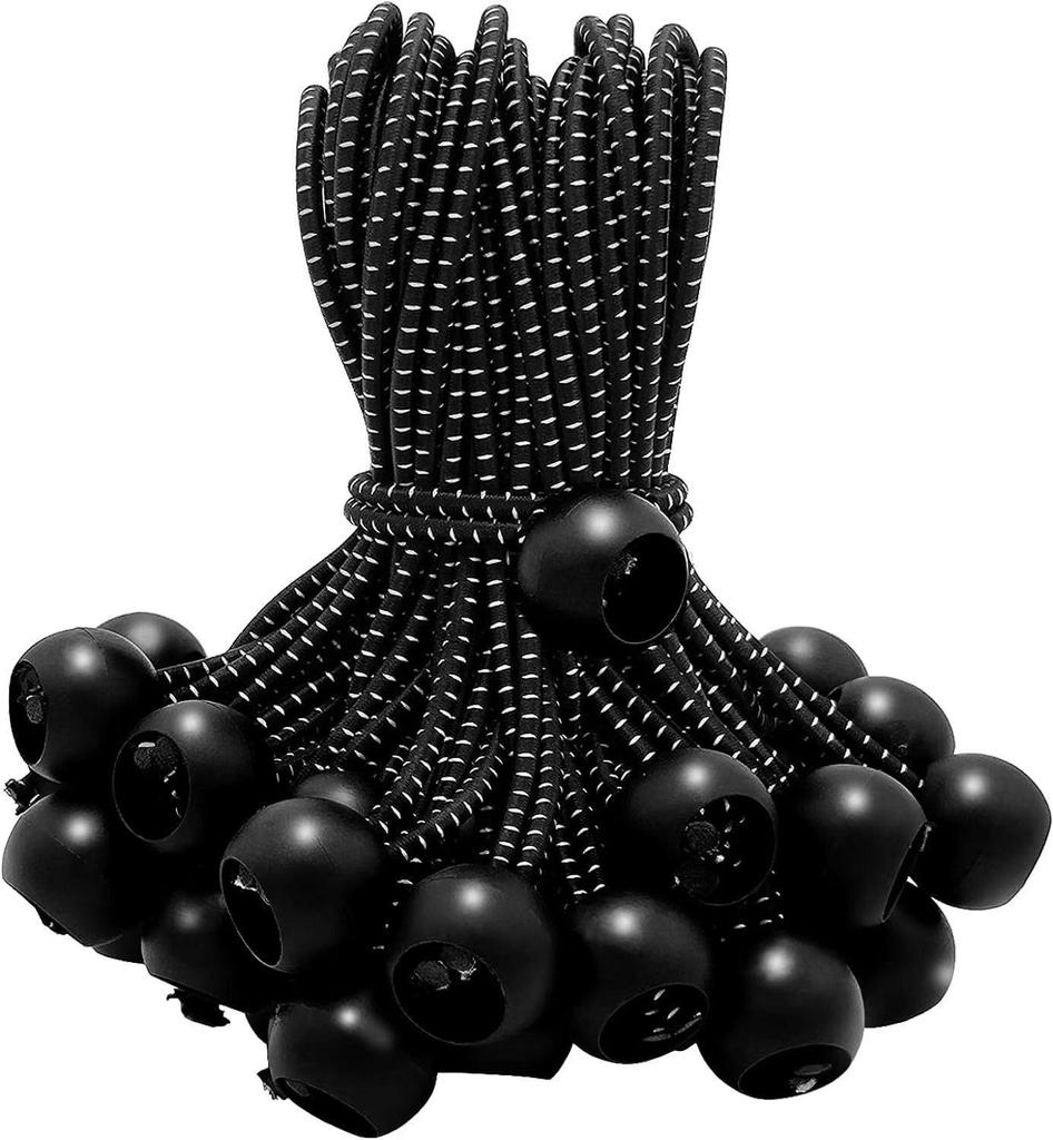 3.5mm Latex Silk Elastic Rope with Plastic Ball for Outdoor Tents and Trampolines