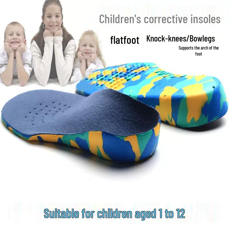 Children's Arch Support Insoles for Flat Feet, In-Toeing, Out-Toeing, and X-Leg Correction