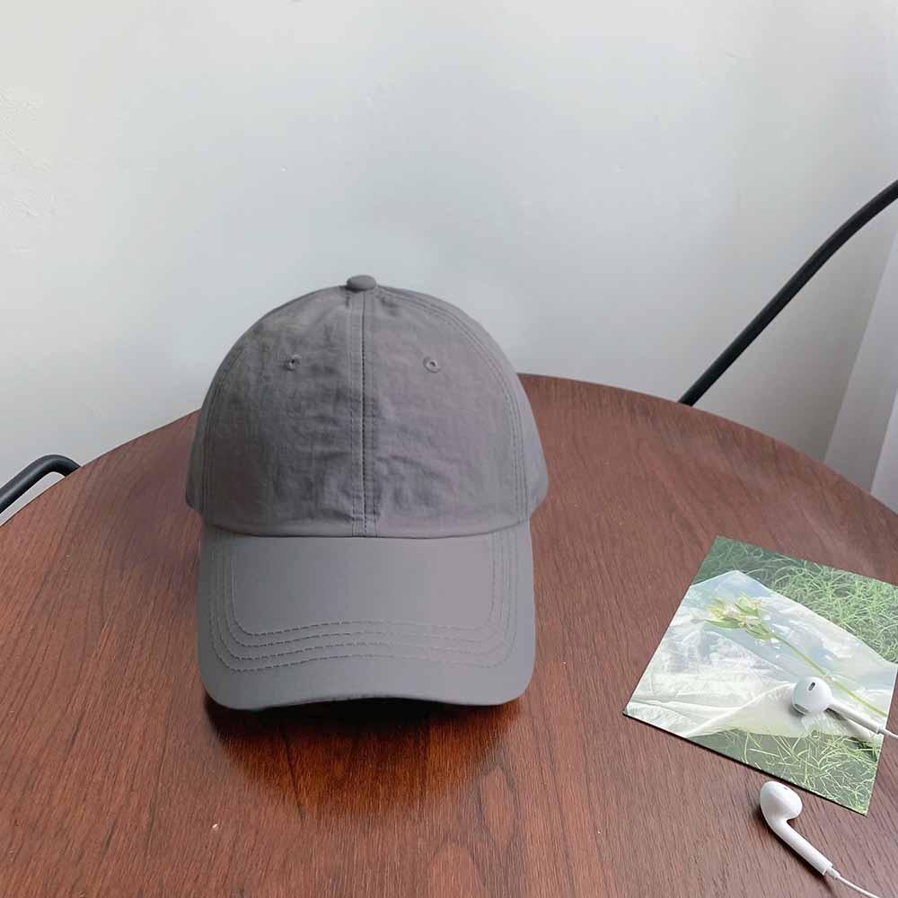 Anime Quick-Drying Baseball Cap Korean Style Peaked Cap Fashion Solid Color Sun Hat  Girl
