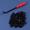 190 Pièces Clips de Retenue de Voiture Kit d'Attaches en Plastique 6 Tailles Rivets à Pousser Automatiques Ensemble Clips de Rivets à Pousser pour Pare-Chocs de Carrosserie