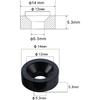 4Pcs Guitar Neck Joint Ferrules with Screws Stainless Steel Bass Joint Bushings Bolt Kit Compatible with Bolt-on Necks Electric Bass Guitar