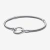 Neues 925er Silber Funkelndes Herz zu Herz Ewige Rose Tennis Schiebearmband Mode DIY Charme Schmuck Exquisites Geschenk