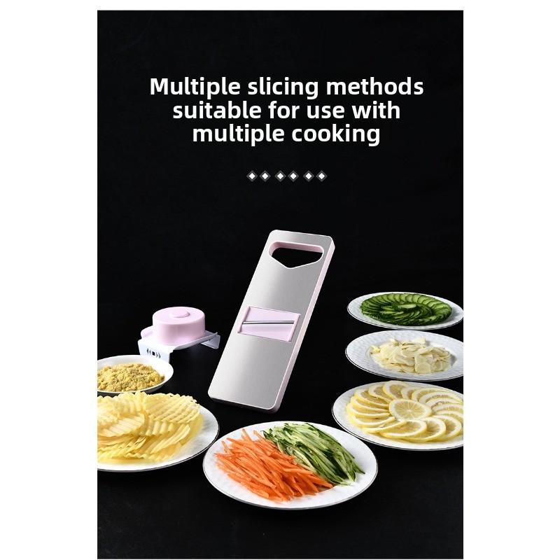 Household Potato Slicer Stainless Steel Vegetable Slicer Kitchen Vegetable Slicer Radish Slicer and Grater