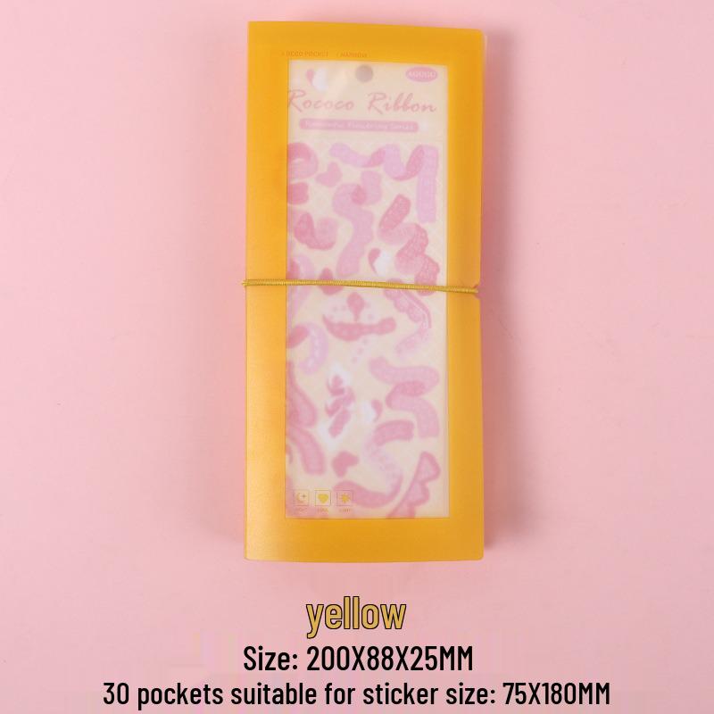 A6 Large Capacity Photo and Card Album with Insert Pockets for Stickers, Tickets, Invoices, and Memo Collection.