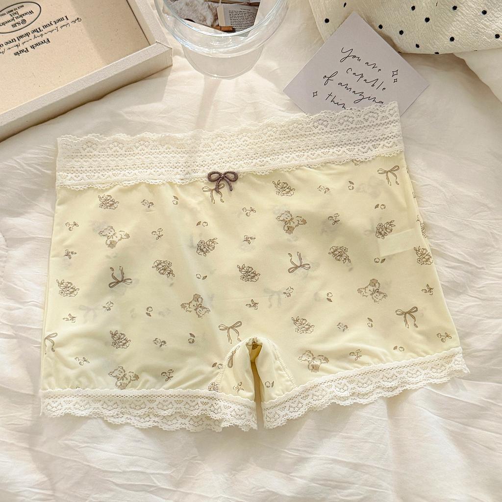 Women's Summer New Floral Antibacterial Lengthened Crotch Traceless Comfortable Breathable Mid-waist Panties