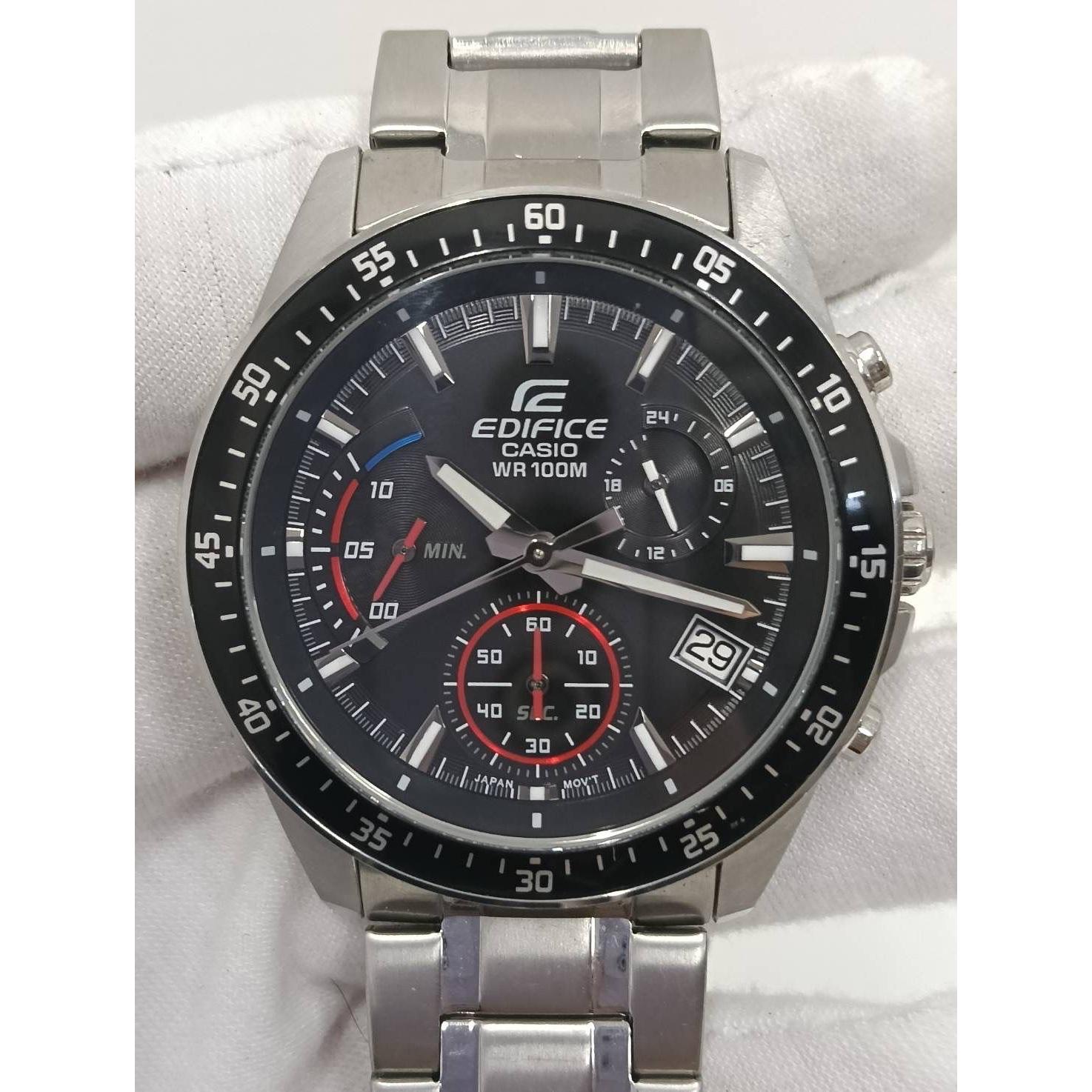 [Used item] CASIO EDIFICE Watch EFV-540 Quartz Silver Stainless Steel Chronograph Watch Current Item