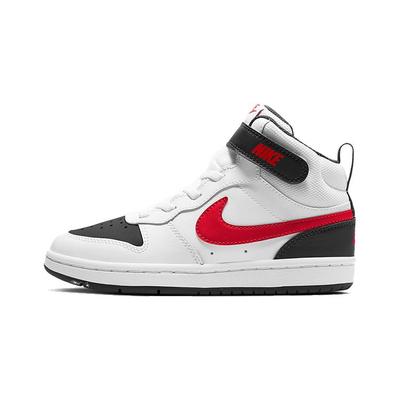 Court Borough Mid 2 PSV White Black University Red Kids Sneakers CD7783-110