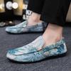 Fashion Sneakers Ethnic Style Canvas Summer Flower Printing Man Shoe Common Hiking Elegant On Sale Retro Low Price Casual Shoes for Men