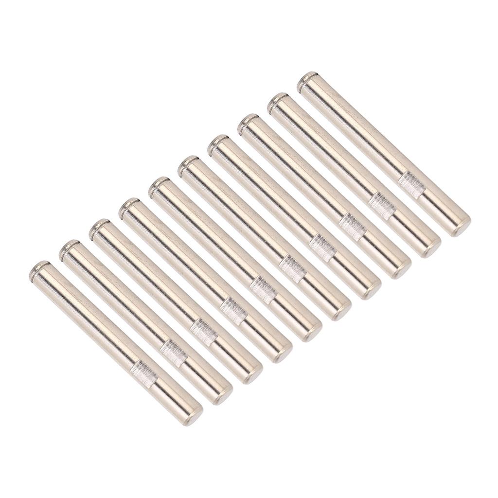 10Pcs RC Motor Shaft Rod Replacement 4mm Diameter Metal RC Car Brushless Motor Shaft Rod for RC Car Boat Airplane