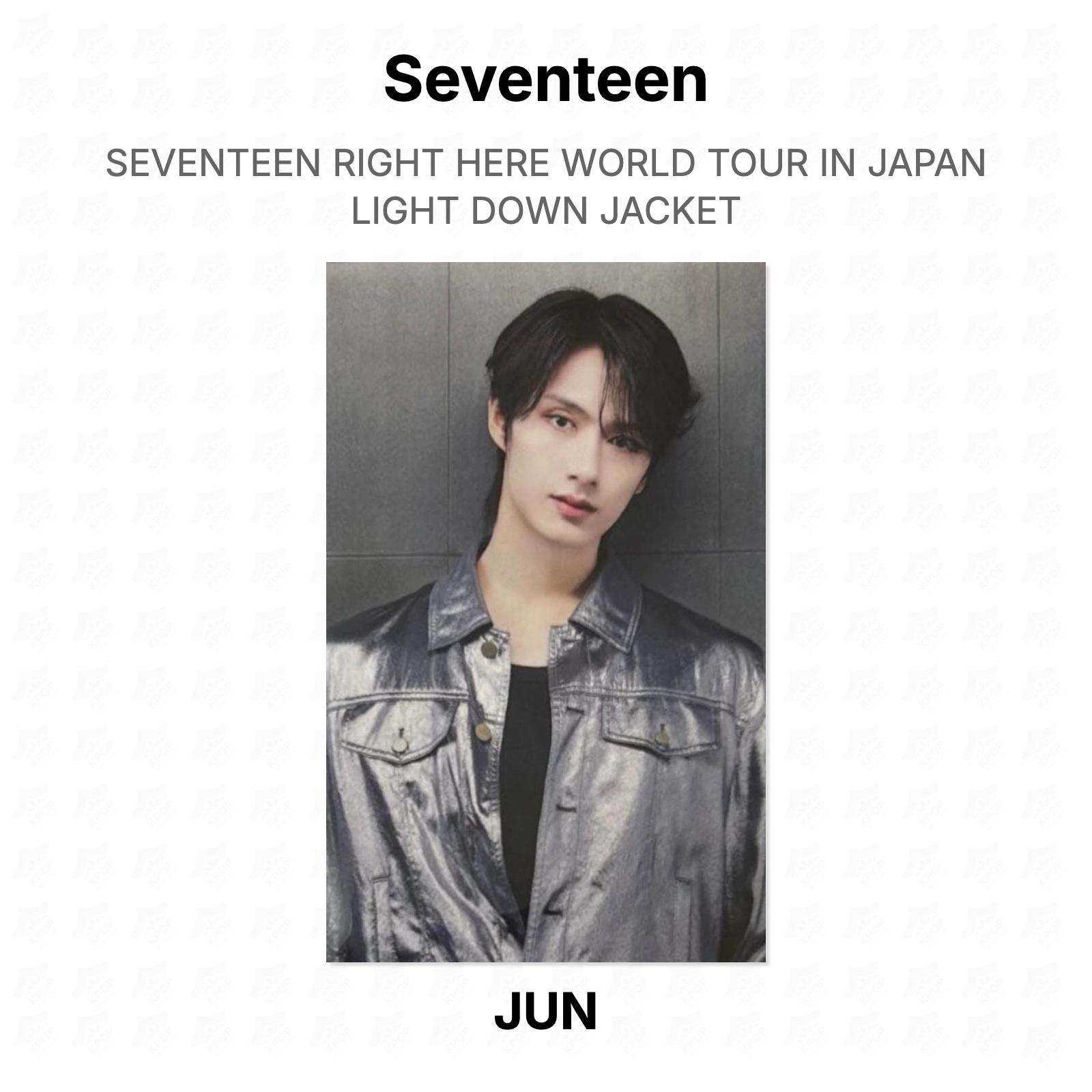 Seventeen RIGHT HERE WORLD TOUR IN JAPAN LIGHT DOWN JACKET Official Photocard JUN