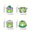 Cute Frog Enamel Pin Set - Adorable Animal Brooches for Clothing & Bags, Perfect Gift for Friends