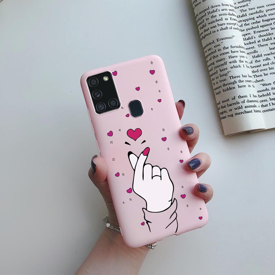 For Samsung Galaxy A21S Case Silicone Soft TPU Fundas Bumper for Samsung A21S Case A217F A 21S A21 S 6.5" phone Back Cover cases