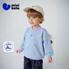 Mini Bala Boys' Baby Baseball Collar Hoodie