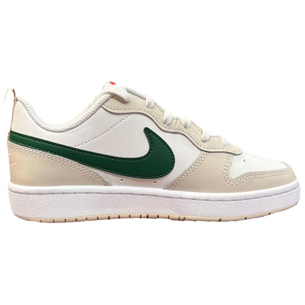 Nike Court Borough Versatile Retro Casual Slip Resistant Durable Low Top Skate Shoes Women Sneakers White Brown HQ1189-141