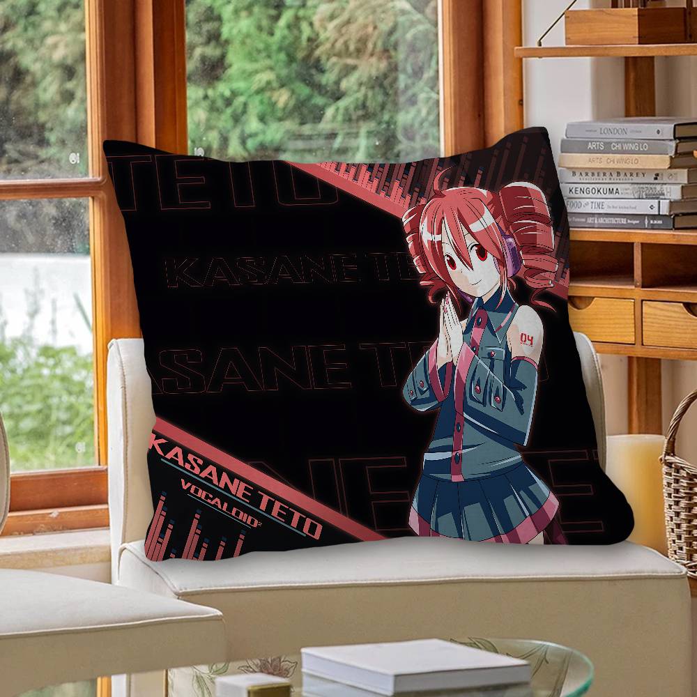 Singer Kasane Teto Cushion Cover Pillow Cover Decor Pillowcase Printed Cushion Case For Couch