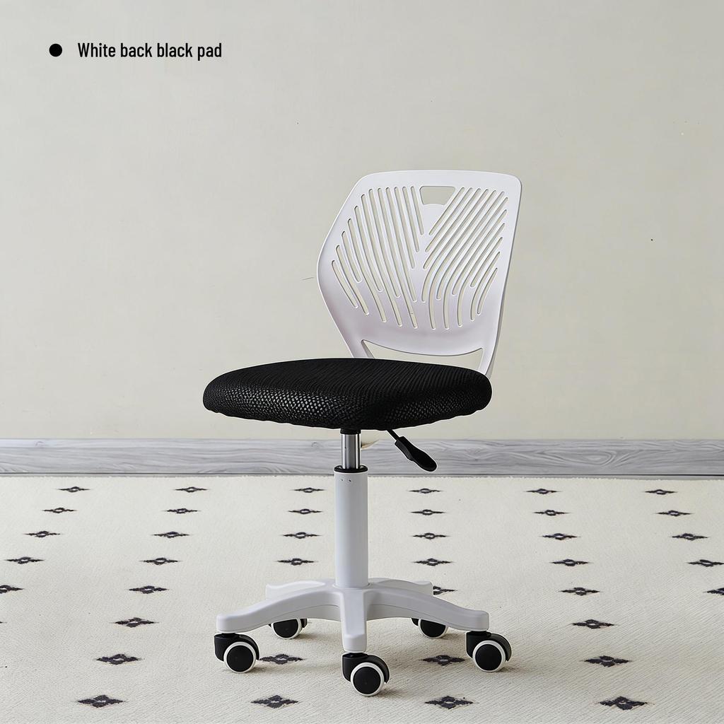 Adjustable Children's Study Chair with Back Support, Swivel Design for Bedroom and Desk