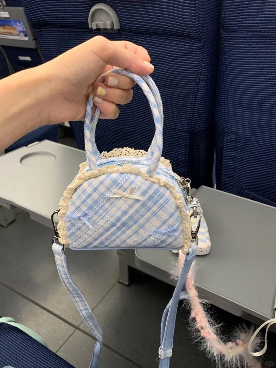 

2025 autumn and winter new handbag macaron mini lipstick bag female cute bow shoulder bag crossbody