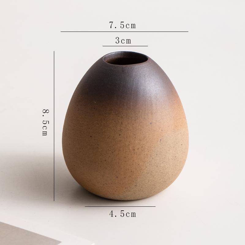 Retro Ceramic Vase for Dry Flowers & Green Plants - Living Room & Study Decor