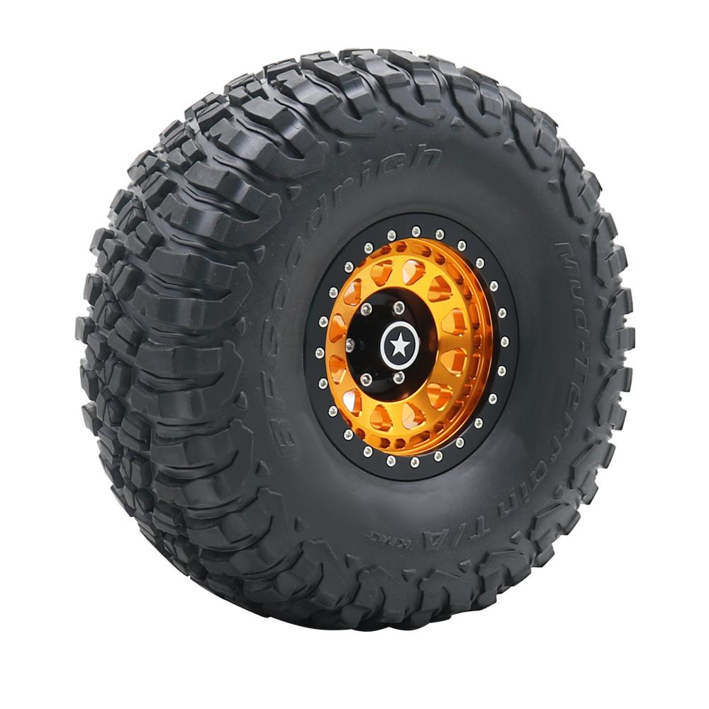 Rc jeep CNC Aluminum 2.9" Beadlock Wheel Hub Rim for 1/6 RC Crawler Car Axial SCX6 Jeep JLU Wrangler