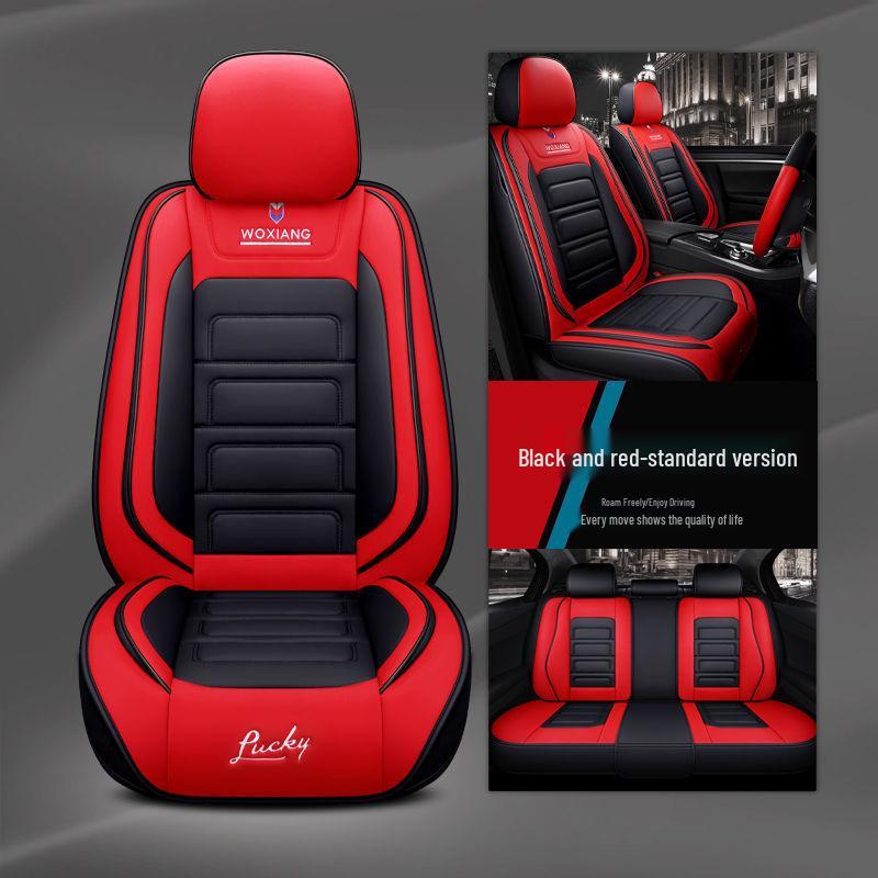 Universeller 5-Sitzer Vollumfassender Autositzbezug - Ganzjahres-Cartoon-Design