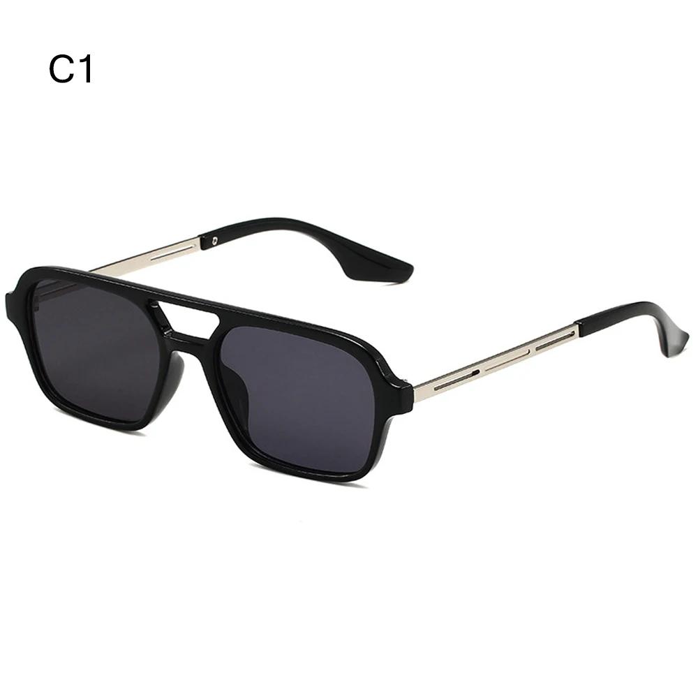 Big Metal Frame Oversized Square Sunglasses for Women & Men Gradient Sunglasses Classic Driving Shades Eyewear UV400 Sun Glasses