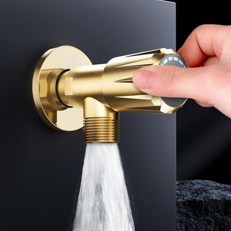 Valvola ad angolo tutta in rame, Valvola universale per acqua calda e fredda a risparmio idrico, Interruttore per scaldabagno domestico e WC, Tipo esteso