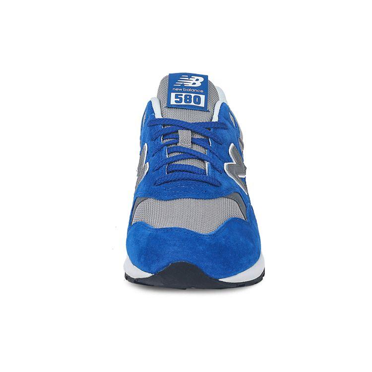 New Balance NB 580 Comfortable Versatile Fabric Low-Top Marathon Running Shoes Unisex sneaker Gray Blue MRT580SB