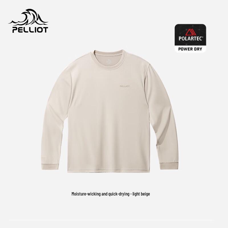 Pelliot Unisex Fleece-Lined Outdoor Quick-Dry Long Sleeve T-Shirt