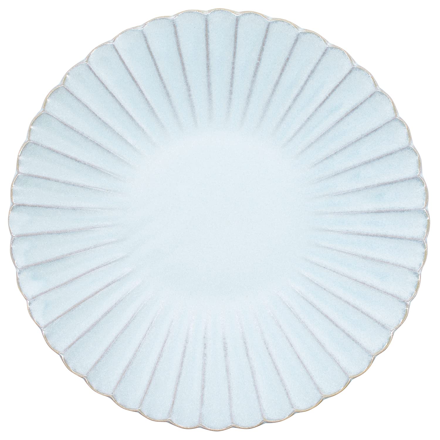 

Aito Plate L 23cm Water Seto Ware Made in Japan Hana Approx.
