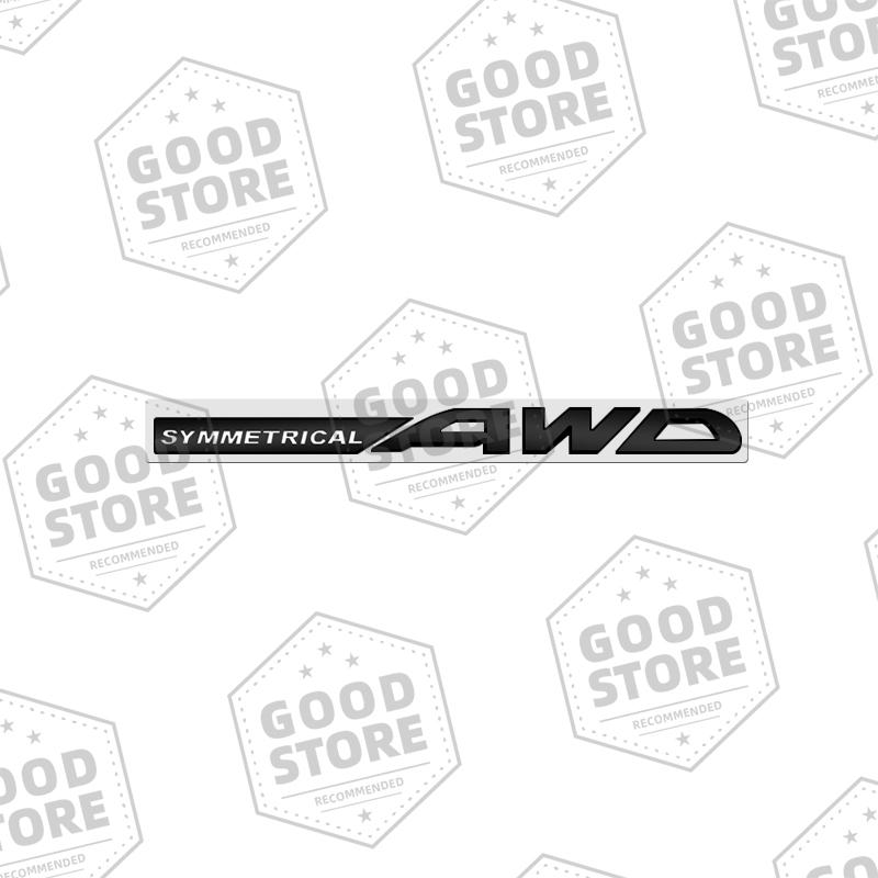 Metal Car Body SYMMETRICAL AWD Badge 3D Emblem Rear Trunk Sticker For Subaru Outback WRX BRZ Forester Impreza XV Legacy Decal qq2