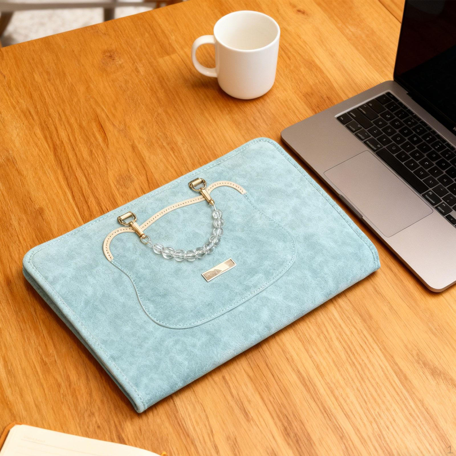 

Laptop Bag for 15-16 Inch Laptops, Shockproof, Compact, Made of PU, Ideal Men And Women. синій