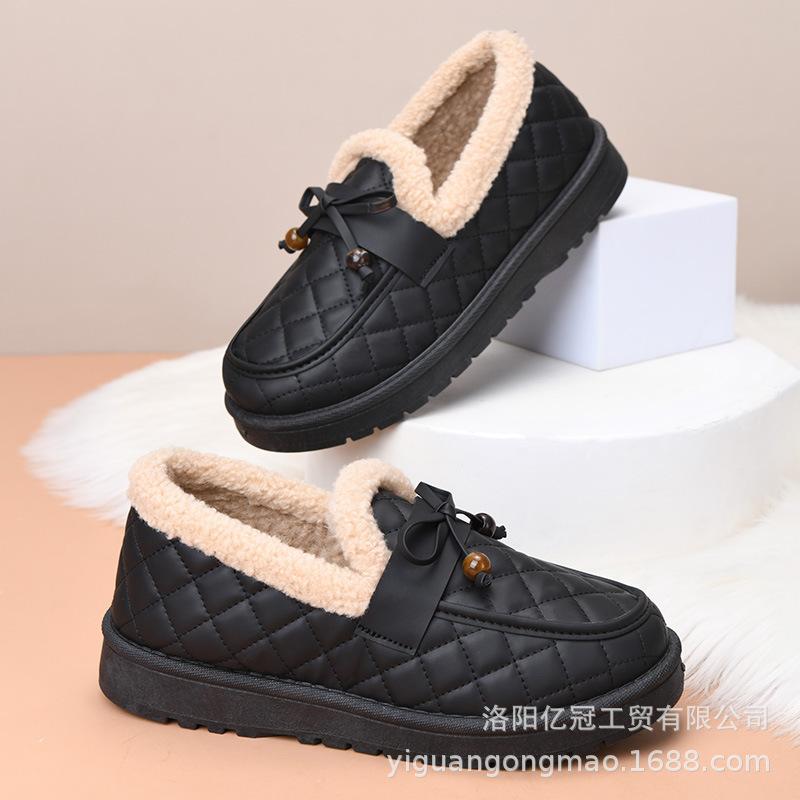 

Cotton shoes non-slip warm shoes fluffy shoes winter piled thickened Doudou shoes cold 36